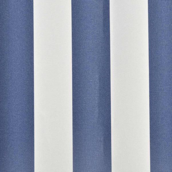 Ersatzstoff für Markise Blau und Weiß 350x250 cm Polyester