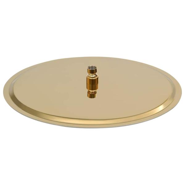 Regenbrause Edelstahl 40 cm Rund Golden