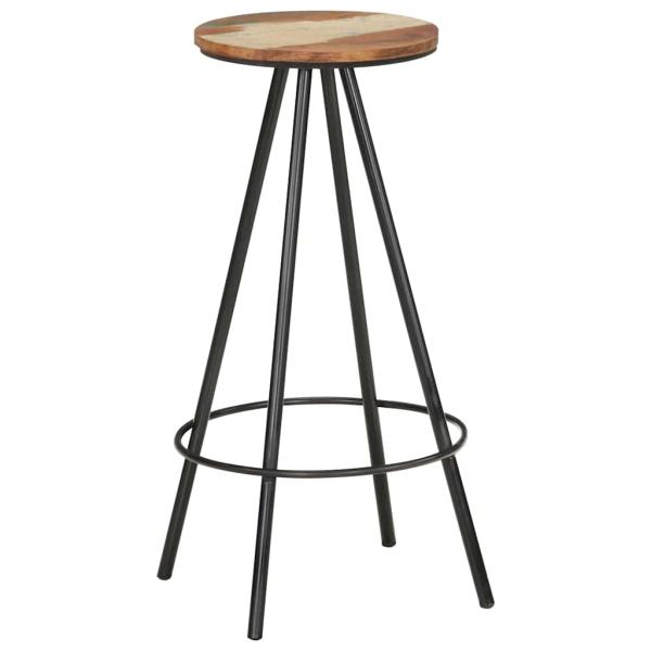 Barhocker 4 Stk. Massives Altholz