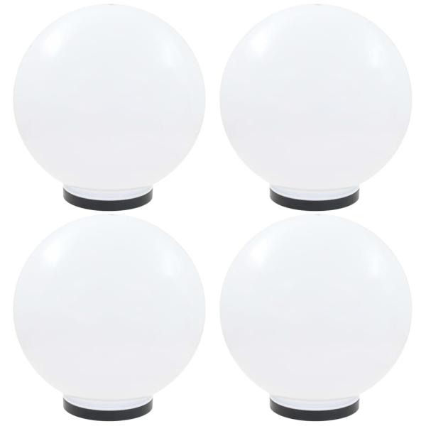 ARDEBO.de - LED-Gartenleuchten 4 Stk. Kugelförmig 40 cm PMMA