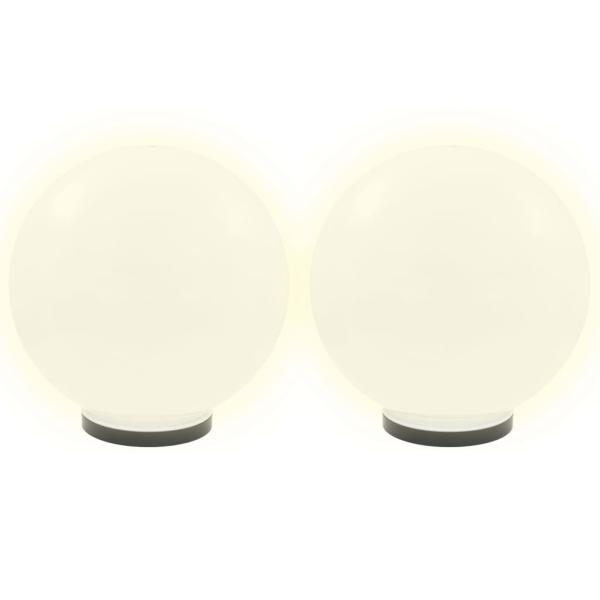 LED-Gartenleuchten 4 Stk. Kugelförmig 40 cm PMMA