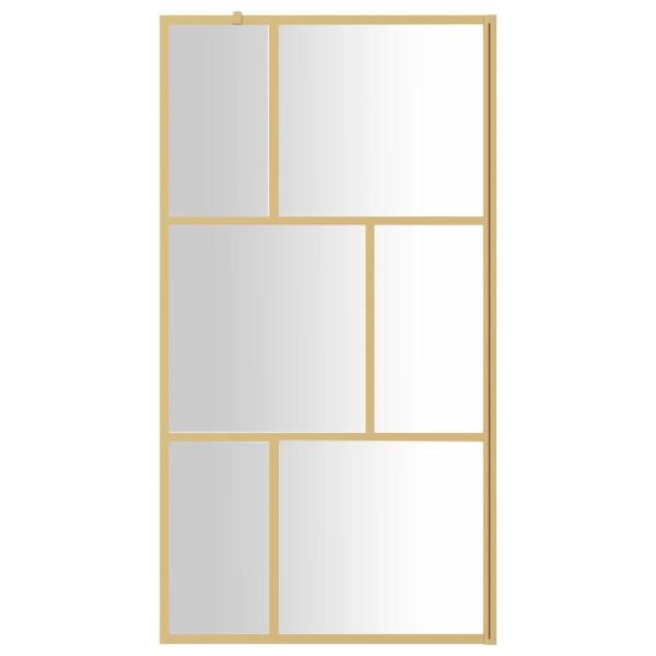 Duschwand für Begehbare Dusche ESG Klarglas Golden 115x195cm