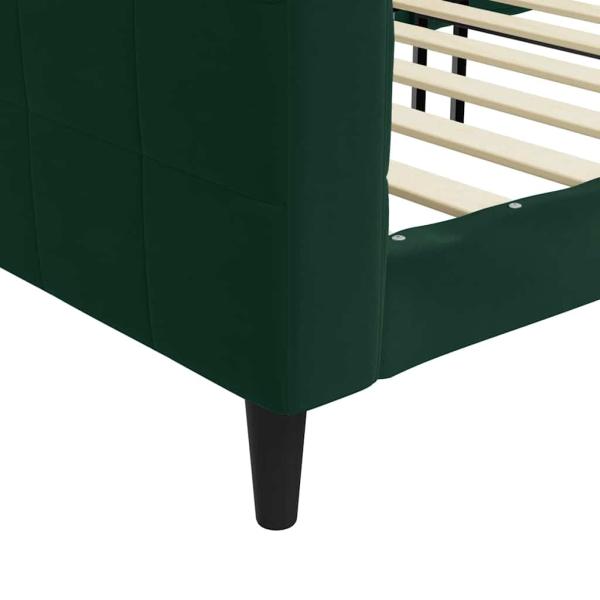 Tagesbett Dunkelgrün 90x200 cm Samt
