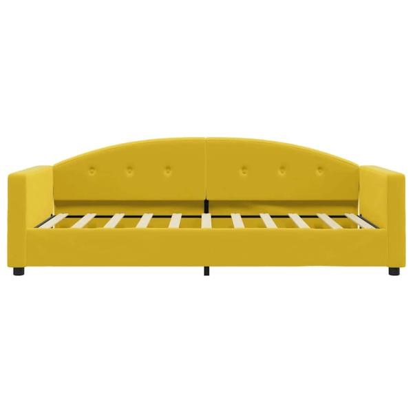 Tagesbett Gelb 80x200 cm Samt