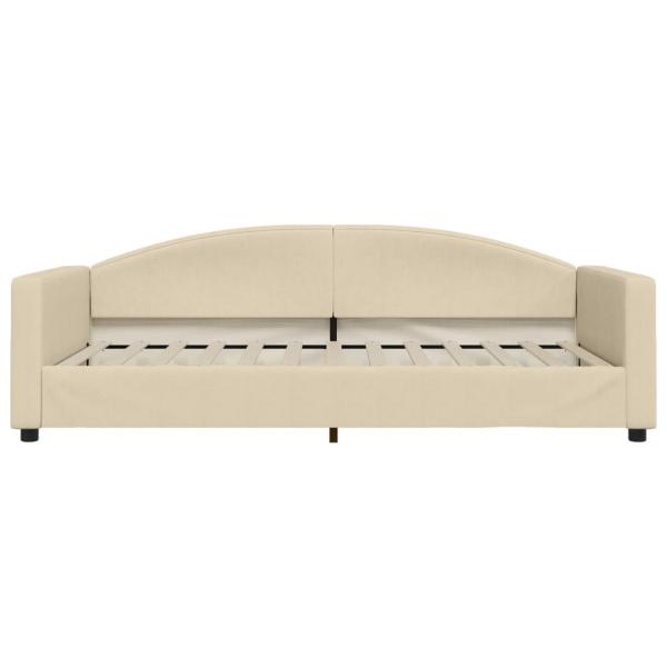 Tagesbett Creme 100x200 cm Stoff