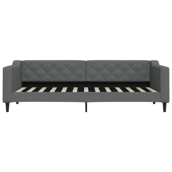Tagesbett Dunkelgrau 80x200 cm Stoff