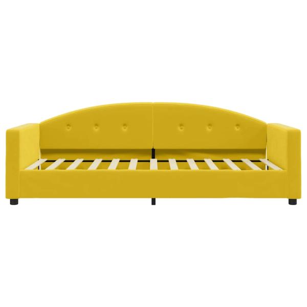 Tagesbett Gelb 90x200 cm Samt