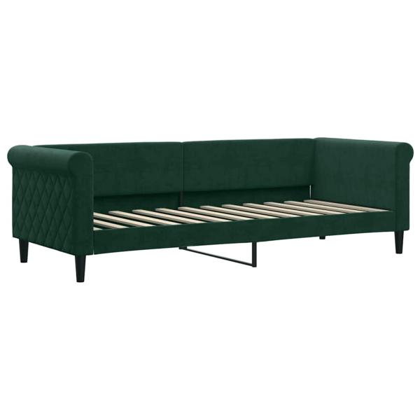Tagesbett Dunkelgrün 80x200 cm Samt