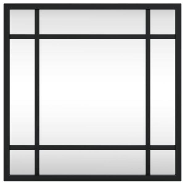 Wandspiegel Schwarz 30x30 cm Quadratisch Eisen