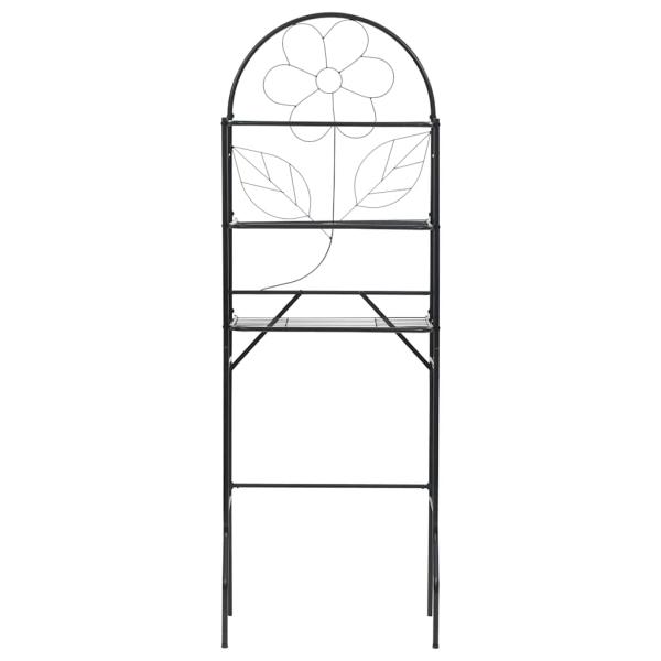 Toilettenregal Schwarz 60x33x174 cm