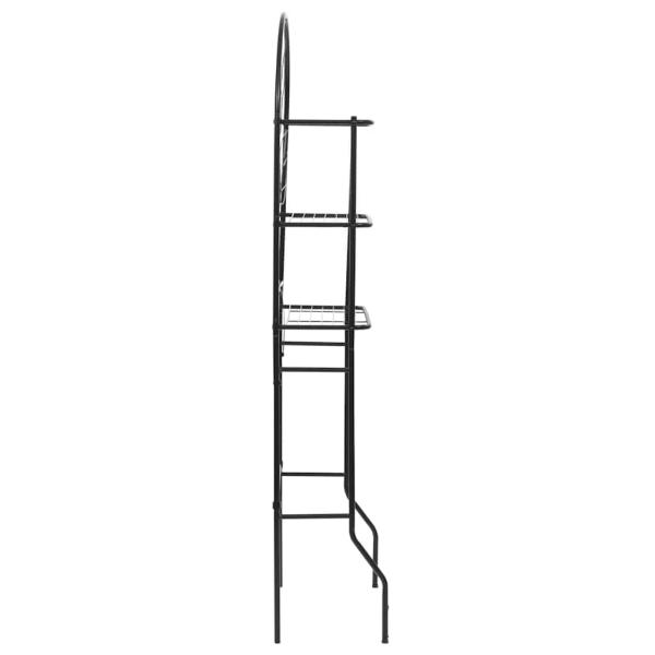 Toilettenregal Schwarz 60x33x174 cm
