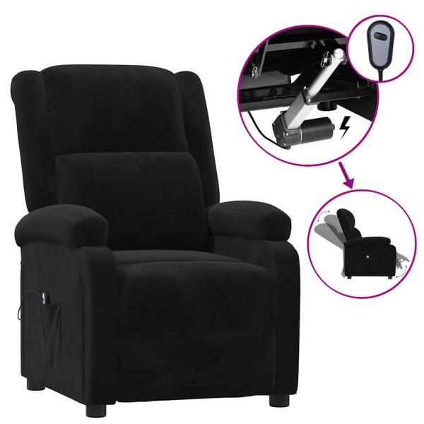 Relaxsessel Elektrisch Schwarz Samt