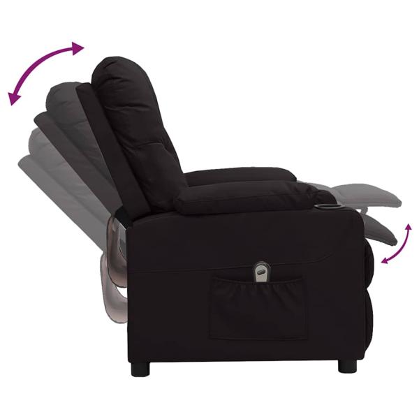 Relaxsessel Elektrisch Schwarz Kunstleder