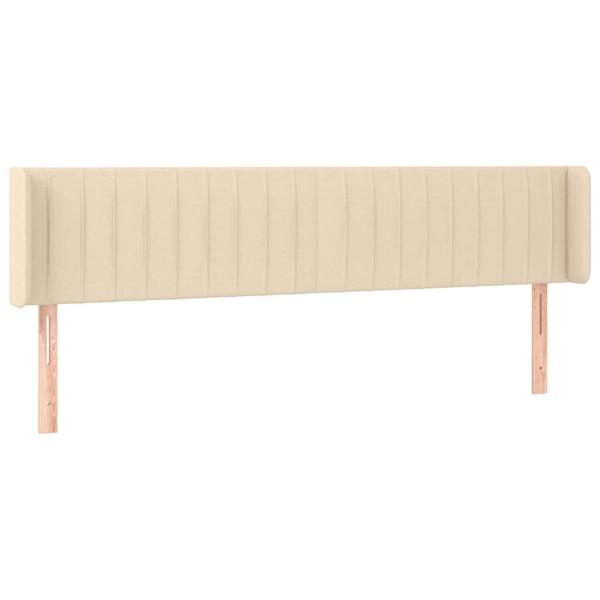 Kopfteil mit Ohren Creme 203x16x78/88 cm Stoff