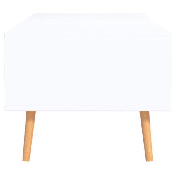 Couchtisch Weiß und Sonoma-Eiche 100x49,5x43 cm Holzwerkstoff