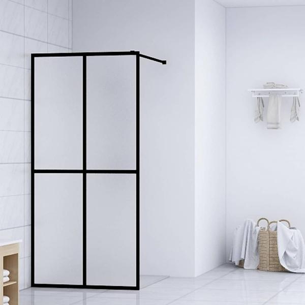 ARDEBO.de - Duschwand für Walk-in Dusche Mattes Sicherheitsglas 118x190 cm