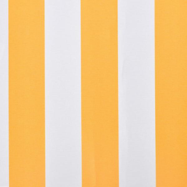 Ersatzstoff für Markise Gelb und Weiß 300x250 cm Polyester