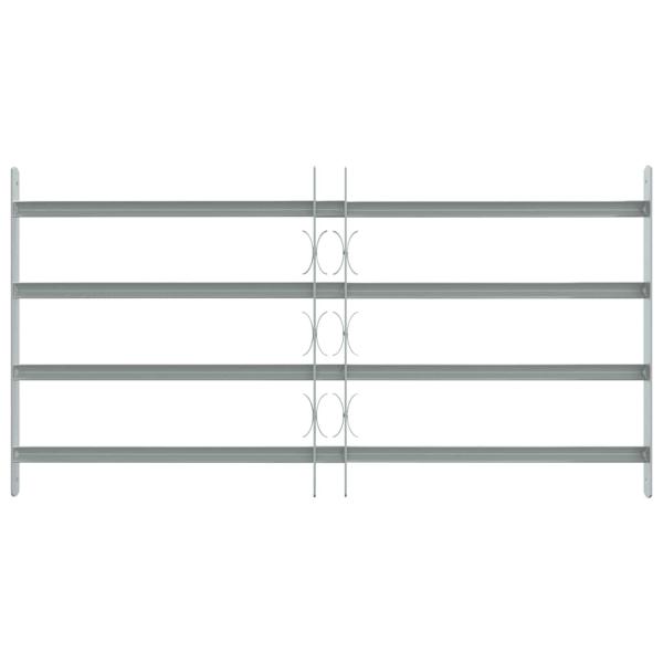Fenstergitter Verstellbar mit 4 Querstäben 700-1050 mm