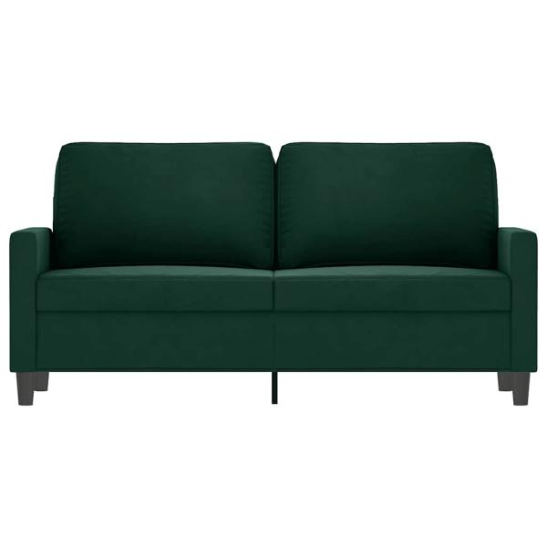 2-Sitzer-Sofa Dunkelgrün 140 cm Samt