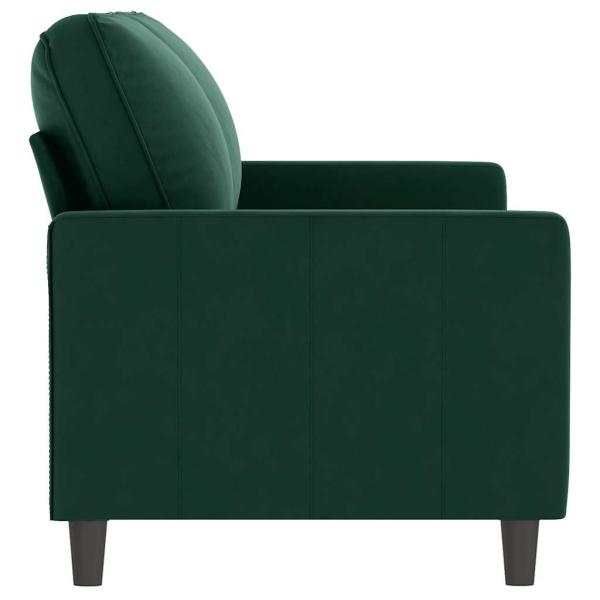 2-Sitzer-Sofa Dunkelgrün 140 cm Samt