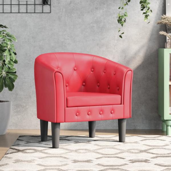 ARDEBO.de - Clubsessel Rot Kunstleder