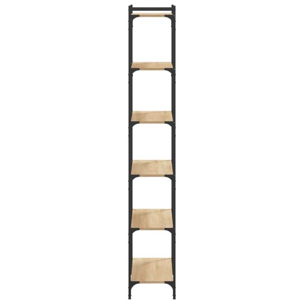Bücherregal 6 Böden Sonoma-Eiche 80x30x188 cm Holzwerkstoff