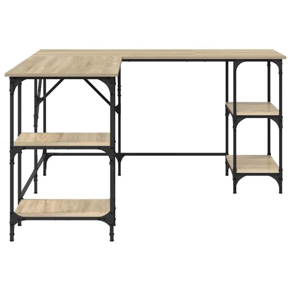 Schreibtisch Sonoma-Eiche 139x139x75 cm Holzwerkstoff