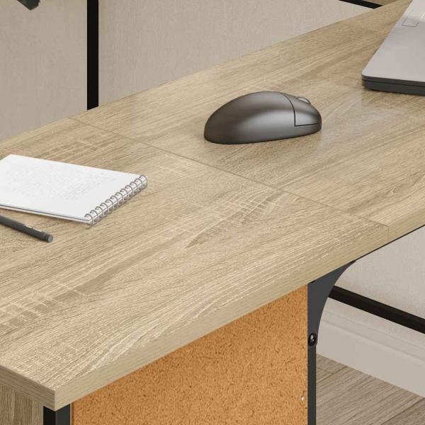 Schreibtisch Sonoma-Eiche 141x141x75 cm Holzwerkstoff