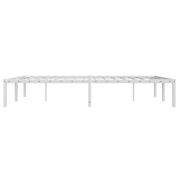 Bettgestell Metall Weiß 140x200 cm