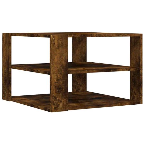 Couchtisch Räuchereiche 58x58x40 cm Holzwerkstoff