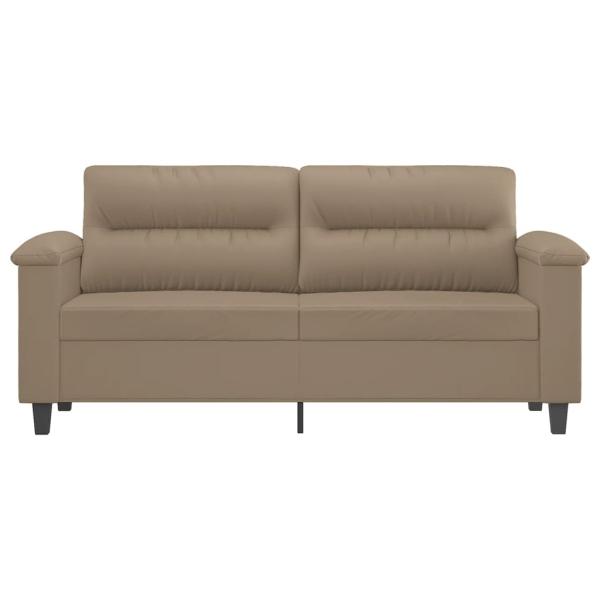 2-Sitzer-Sofa Cappuccino 140 cm Kunstleder