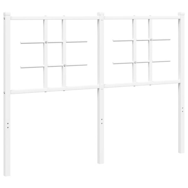 Ersatz-Kopfteil Metall Weiß 120 cm