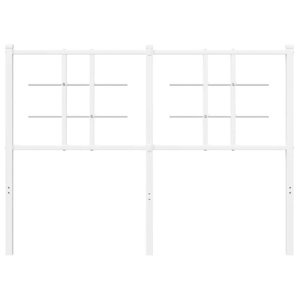 Ersatz-Kopfteil Metall Weiß 120 cm