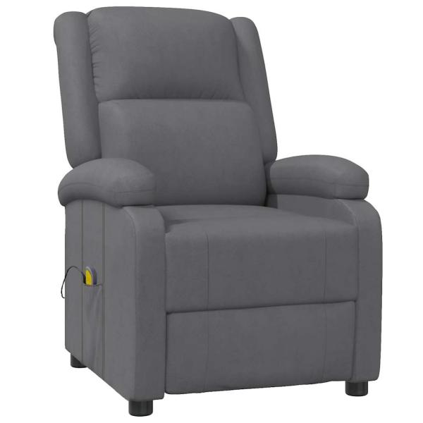 Massagesessel Grau Kunstleder