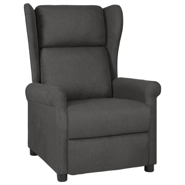 ARDEBO.de - Relaxsessel Dunkelgrau Stoff
