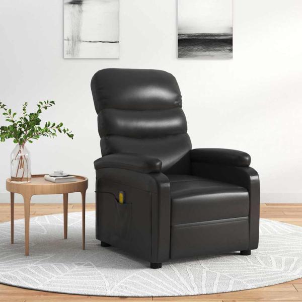 ARDEBO.de - Massagesessel Schwarz Kunstleder