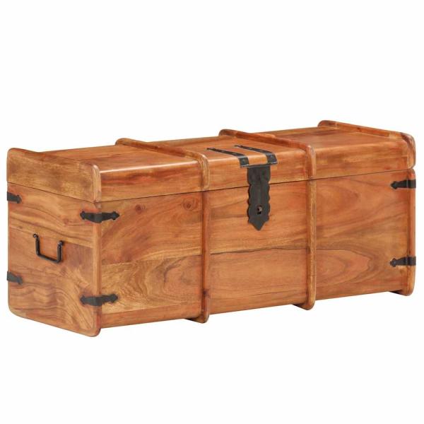 ARDEBO.de - Truhe 90x40x40 cm Massivholz Akazie