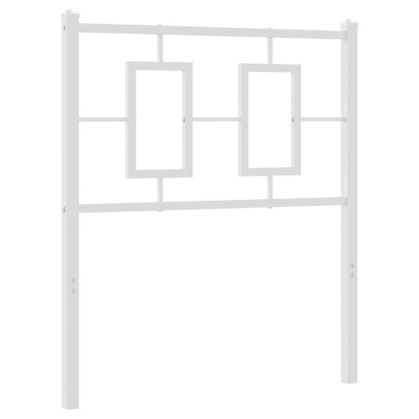 Ersatz-Kopfteil Metall Weiß 75 cm