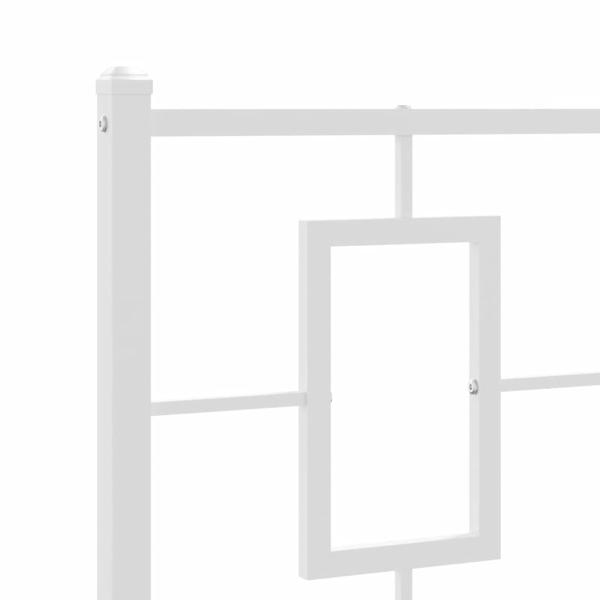 Ersatz-Kopfteil Metall Weiß 75 cm