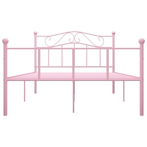 Bettgestell Rosa Metall 160x200 cm