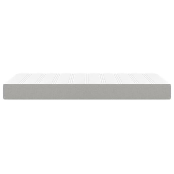 Taschenfederkernmatratze Mittel Hellgrau 120x190x20 cm Stoff