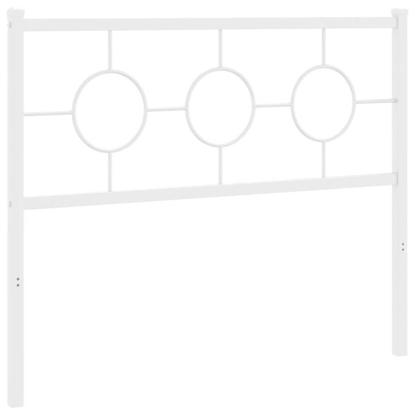 Ersatz-Kopfteil Metall Weiß 107 cm
