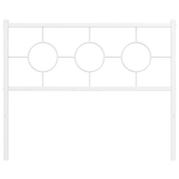 Ersatz-Kopfteil Metall Weiß 107 cm