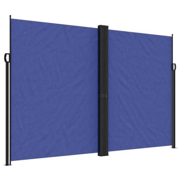 Seitenmarkise Ausziehbar Blau 220x1000 cm