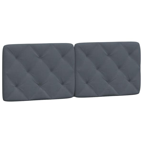 Bettgestell ohne Matratze Dunkelgrau 140x200 cm Samt