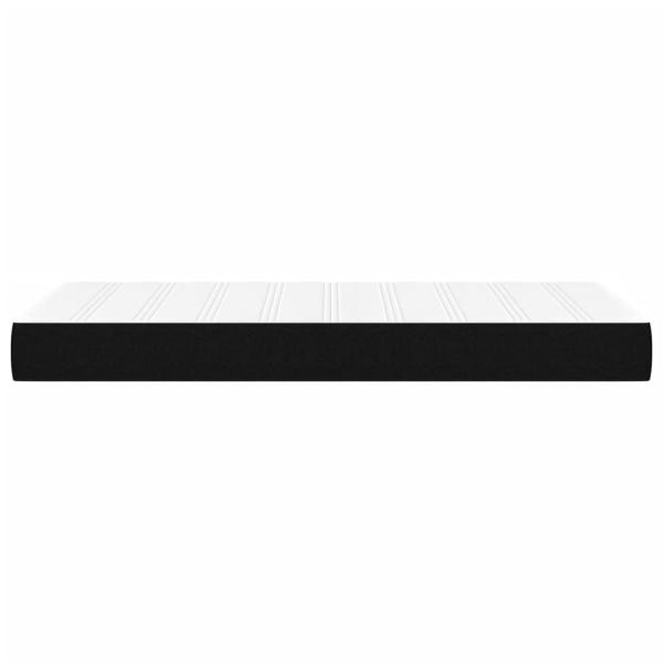 Taschenfederkernmatratze Mittel Schwarz 120x190x20 cm Stoff