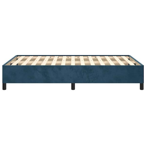 Bettgestell ohne Matratze Dunkelblau 120x190 cm Samt
