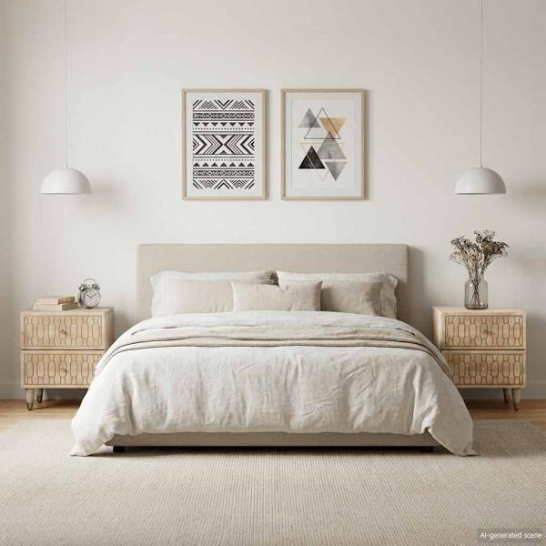 ARDEBO.de - Nachttische 2 Stk. 40x33x46 cm Massivholz Mango