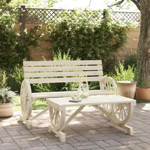 ARDEBO.de - 2-tlg. Garten-Lounge-Set Massivholz Tanne