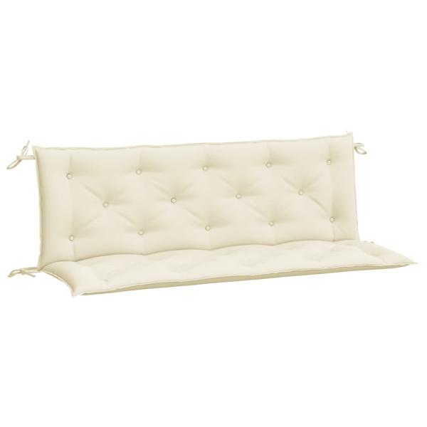 Gartenbank-Auflagen 2 Stk. Cremeweiß 150x50x7 cm Oxford-Gewebe